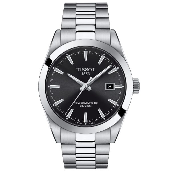 Get the newest Tissot Gentleman Powermatic 80 Silicium Men's Black Watch  T127.407.11.051.00 with cheapest price